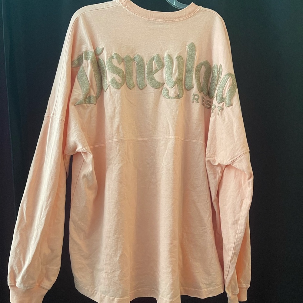 Disney Parks Disneyland Peach and Gold Shirt